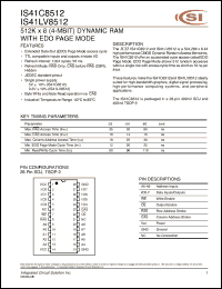 Click here to download IS41LV8512-50K Datasheet