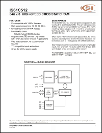 Click here to download IS61C512-35N Datasheet