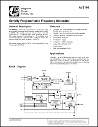 Click here to download ICS9110-02CN14 Datasheet