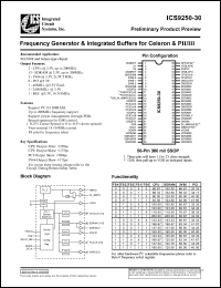 Click here to download ICS9250F-30-T Datasheet