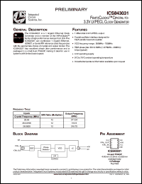 Click here to download ICS843031AGT Datasheet