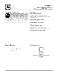 Click here to download ICS85222 Datasheet