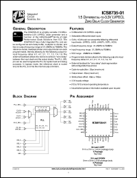 Click here to download ICS8735-01 Datasheet