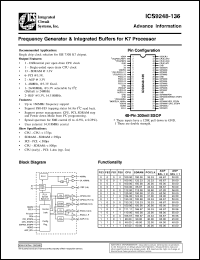 Click here to download ICS9248-136 Datasheet