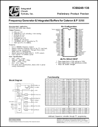 Click here to download ICS9248yF-138 Datasheet