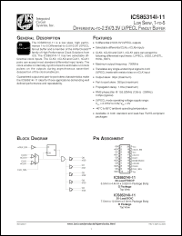 Click here to download ICS85314AI-11 Datasheet