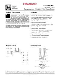 Click here to download ICS85314-01 Datasheet