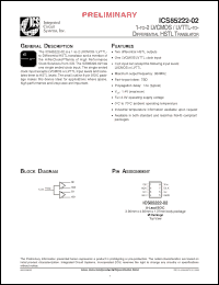 Click here to download ICS85222-02 Datasheet