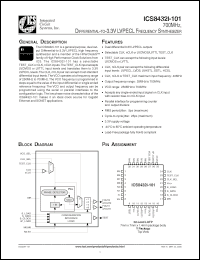 Click here to download ICS8432DYI-101LFT Datasheet