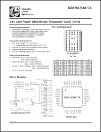 Click here to download ICS97ULPA877LF-T Datasheet