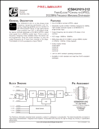 Click here to download ICS843101AGI-312T Datasheet