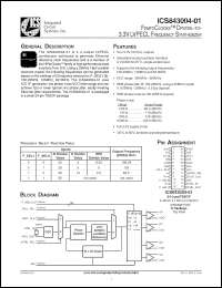 Click here to download ICS843004AG-01 Datasheet