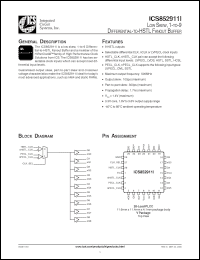 Click here to download ICS852911AVI Datasheet