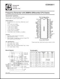 Click here to download ICS950811 Datasheet