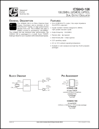 Click here to download ICS843-106 Datasheet