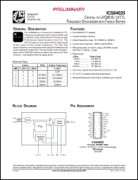 Click here to download ICS84025EMT Datasheet