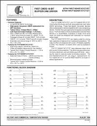 Click here to download IDT74FCT16240ATPAB Datasheet