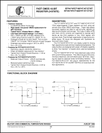 Click here to download IDT74FCT16374CTPF Datasheet