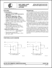 Click here to download IDT74FCT162373TE Datasheet