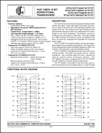 Click here to download IDT54FCT162245TPAB Datasheet