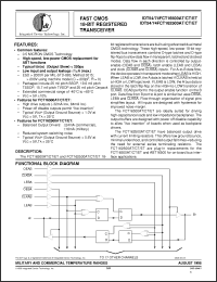 Click here to download IDT54FCT162500CTPF Datasheet