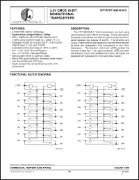 Click here to download IDT74FCT163245CPA Datasheet