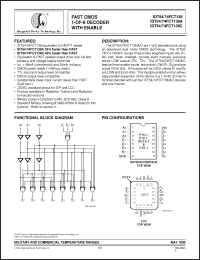 Click here to download IDT54FCT138ASOB Datasheet