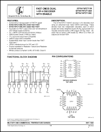 Click here to download IDT54FCT139CE Datasheet