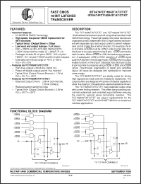 Click here to download IDT54FCT162543ETPV Datasheet