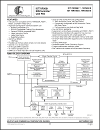 Click here to download IDT79R308140JB Datasheet