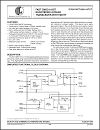 Click here to download IDT54FCT162511CTPAB Datasheet