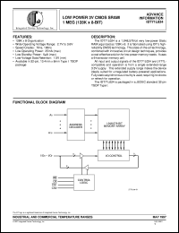 Click here to download IDT71L024L100PZ Datasheet