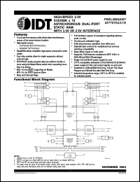 Click here to download IDT70T633S012BFI Datasheet