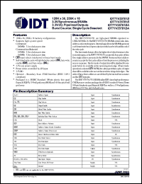 Click here to download IDT71V35761S166PF Datasheet