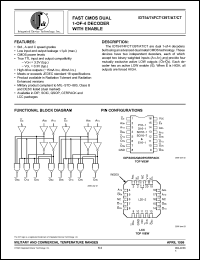 Click here to download IDT54FCT139T Datasheet