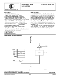 Click here to download IDT74FCT16270TEB Datasheet