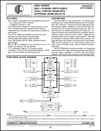 Click here to download IDT707288S Datasheet