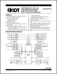 Click here to download IDT70V3579S4BFI Datasheet