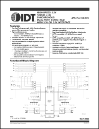 Click here to download IDT70V3589S133BFI Datasheet