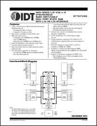 Click here to download IDT70V7339S166BFI Datasheet