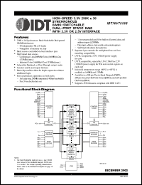 Click here to download IDT70V7519S200BFI Datasheet