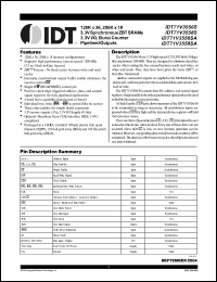 Click here to download IDT71V3556S200BQG Datasheet