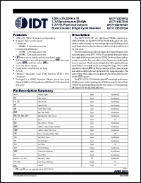 Click here to download IDT71V35781S200BGI Datasheet