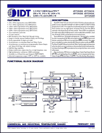 Click here to download IDT72V215L20TFI Datasheet