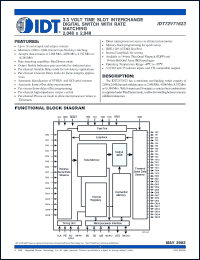 Click here to download IDT72V71623 Datasheet