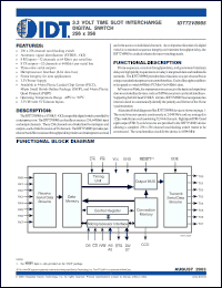 Click here to download IDT72V8985J Datasheet