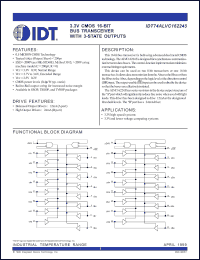 Click here to download IDT74ALVC162245PA Datasheet