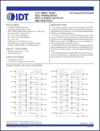 Click here to download IDT74ALVCHR162245PF Datasheet