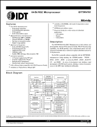 Click here to download IDT79R4700-150-DP Datasheet