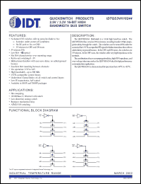 Click here to download IDTQS3VH16244PA Datasheet